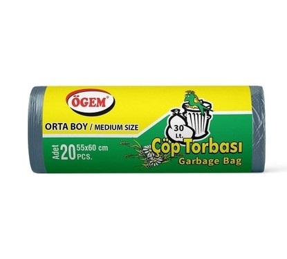 Orta Boy Çöp Torbası (55x60 cm) - 20'li